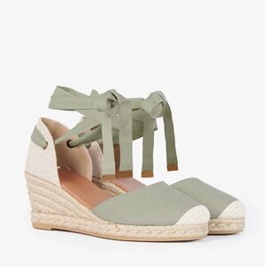 NEW BARBOUR Candice Espadrille Wedge Sandals